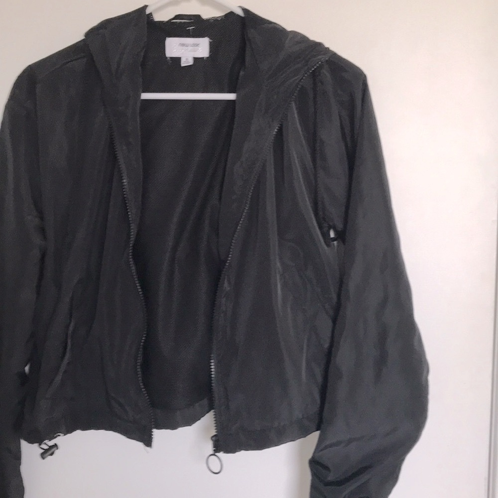 Small hooded nylon jacket